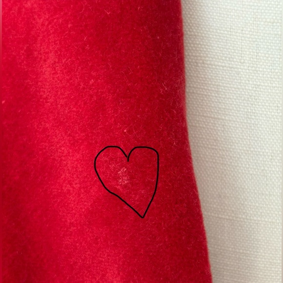 Antoine et Lili ‘Dulce’ Vintage Style Coat Cherry Red Cotton Velvet 2/M - Picture 9 of 9